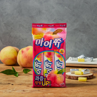 韩国直邮 crown克丽安水果软糖吴世勋金冬天同款零食水蜜桃味132g
