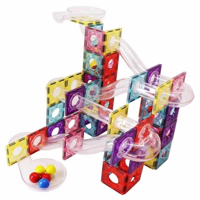 管道澳洲透明拼搭益智彩窗磁力片