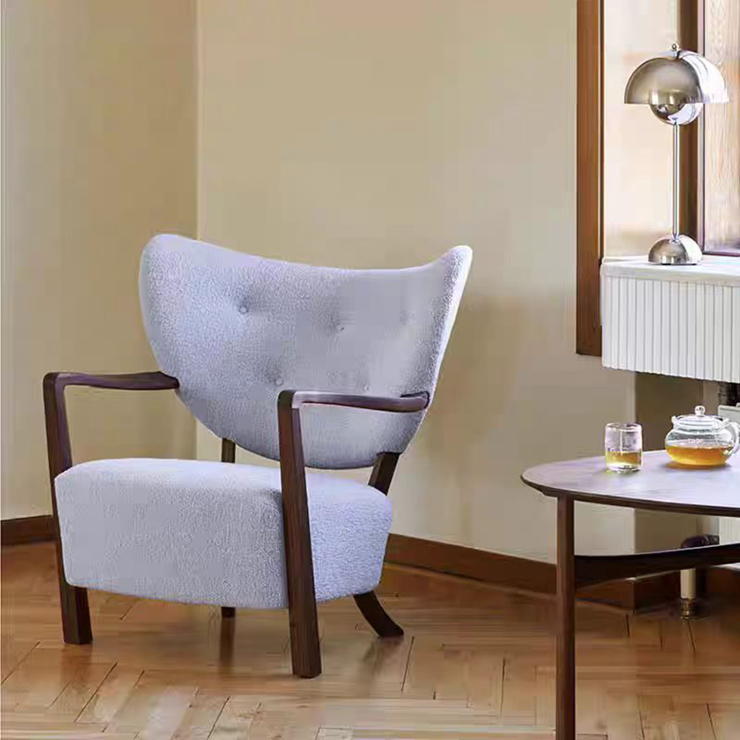 &Tradition实木单人沙发椅