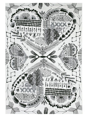 芬兰VALLILA HERTTA系列地毯地垫客厅卧室床边简约创意现代脚垫毯