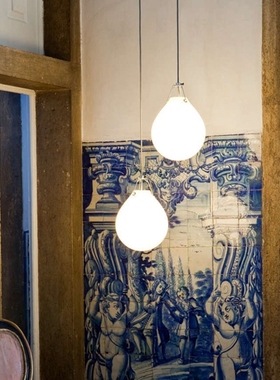 丹麦进口Louis Poulsen Moser 现代简约水滴玻璃吊灯卧室餐厅灯具