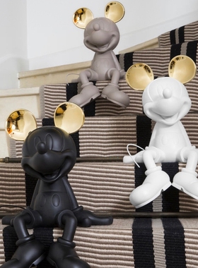 Leblon Delienne 坐姿米奇雕塑艺术品桌面摆件高端轻奢室内装饰