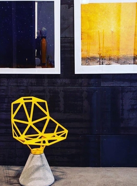 意大利进口Magis Chair One 混凝土水泥扶手椅休闲椅子户外靠背椅