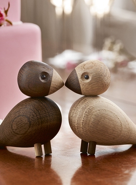 丹麦Rosendahl Kay Bojesen  百灵鸟动物木质简约现代摆件木摆设