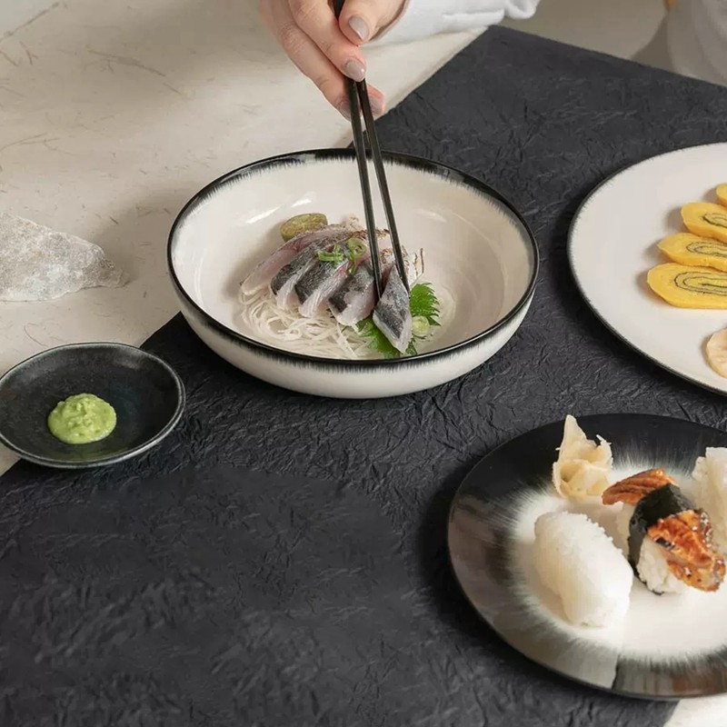 Serax暗黑艺术陶瓷深盘汤碗餐盘