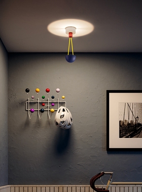 意大利Catellani & Smith Ale简约现代彩色LED吸顶灯儿童房装饰灯