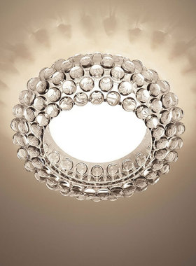 意大利进口FOSCARINI Caboche 吸顶灯客厅书房卧室手镯水晶装饰灯