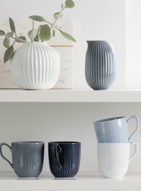 丹麦进口Rosendahl 哈莫修依马克杯简约咖啡杯陶瓷杯喝水杯北欧