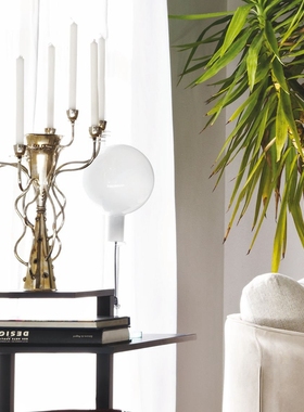 意大利进口Driade SIMON欧式轻奢家用镀银蜡烛台餐桌装饰花器摆件