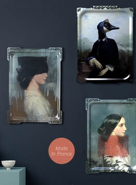 法国Ibride IDA艾达肖像挂盘客厅玄关装饰画托盘茶盘点心盘画像盘