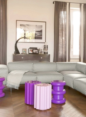 意大利Kartell COLONNA PILASTRO小边桌客厅边几花瓶多用矮凳鞋凳