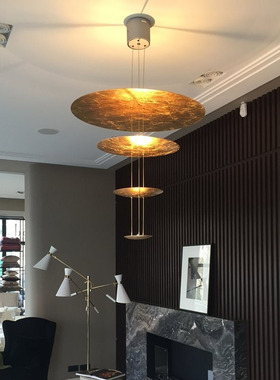 意大利catellani & smith Macchina轻奢金属吊灯别墅挑高层装饰灯