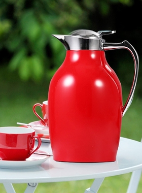 VONO Ducky维纳斯保温壶按压式热水壶家用红色高档暖壶暖瓶1.0L