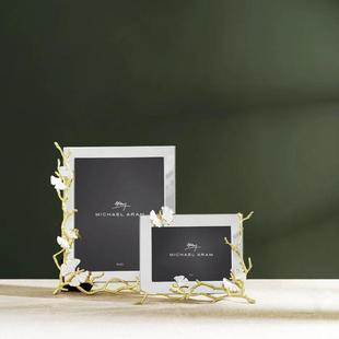 Michael Aram白金蝴蝶银杏系列相框摆件纪念册家居创意装饰照片框