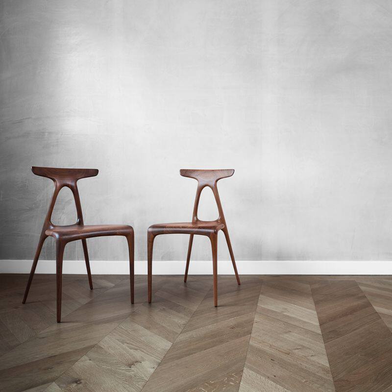 英国Made in Ratio ALPHA 现代简约餐椅写字椅休闲椅木质靠背座椅