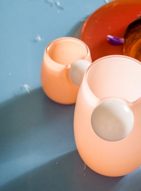 丹麦进口Helle Mardahl Cup 玻璃水杯牛奶杯下午茶咖啡杯子果汁杯