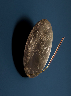 意大利Catellani & Smith Luna LED壁灯圆形金属过道走廊卧室灯