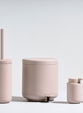 丹麦进口 zone UME 北欧家用踏板静音垃圾桶浴室带盖大容量纸篓桶