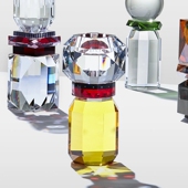 丹麦Reflections Copenhagen水晶玻璃浪漫烛台客厅卧室装 饰品摆件