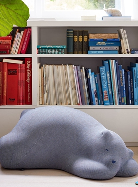 瑞士Vitra Resting Bear 休闲凳摆件坐凳靠垫凳子沙发凳休息的熊