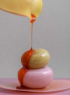 丹麦进口Helle Mardahl 彩色玻璃密封罐客厅装饰容器储物罐收纳罐