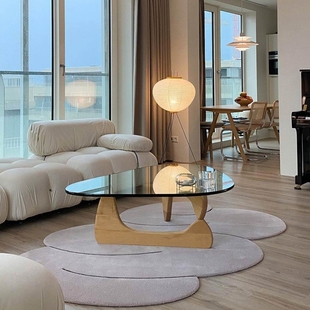 瑞士Vitra Table 现代经典 设计咖啡桌实木玻璃茶几边几 Coffee