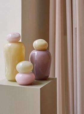 丹麦进口Helle Mardahl Vessels 玻璃花瓶客厅桌面装饰花器摆件