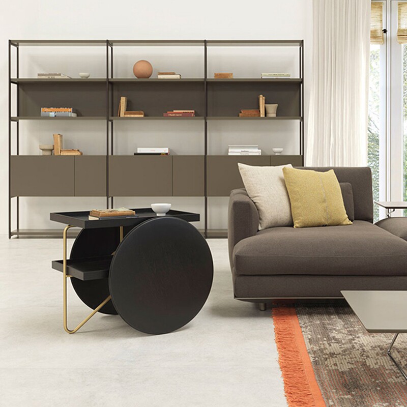 意大利Casamania Chariot 移动茶几角几桌边几小推车创意艺术边桌