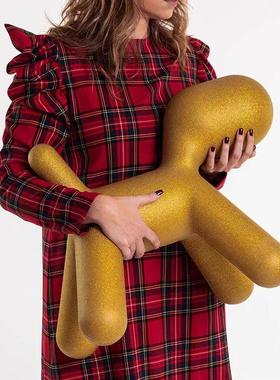 意大利进口Magis Puppy 圣诞特别版小狗雕塑客厅摆件儿童座椅