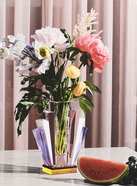 丹麦Reflections Copenhagen时尚水晶玻璃花瓶装饰插花器桌面摆件