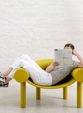 意大利Magis Sam son 简约创意休闲椅扶手圈椅会客椅户外椅沙发椅