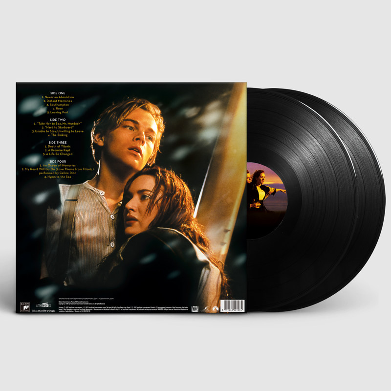 [ORIGINAL IMPORT] 타이타닉 영화 오리지널 사운드트랙 OST 2LP 블루 컬러 글루 비닐 레코드