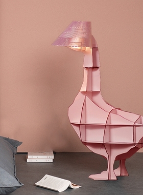 法国Ibride JUNON 鹅女神床头柜卧室收纳柜储物柜子usb充电落地灯