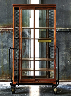 Stellar Works Neri&Hu 移动柜门收纳柜酒柜展示柜装饰柜滑轮柜子