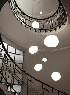 意大利FOSCARINI Gregg 简约现代白色吊灯客厅卧室餐厅吧台装饰灯