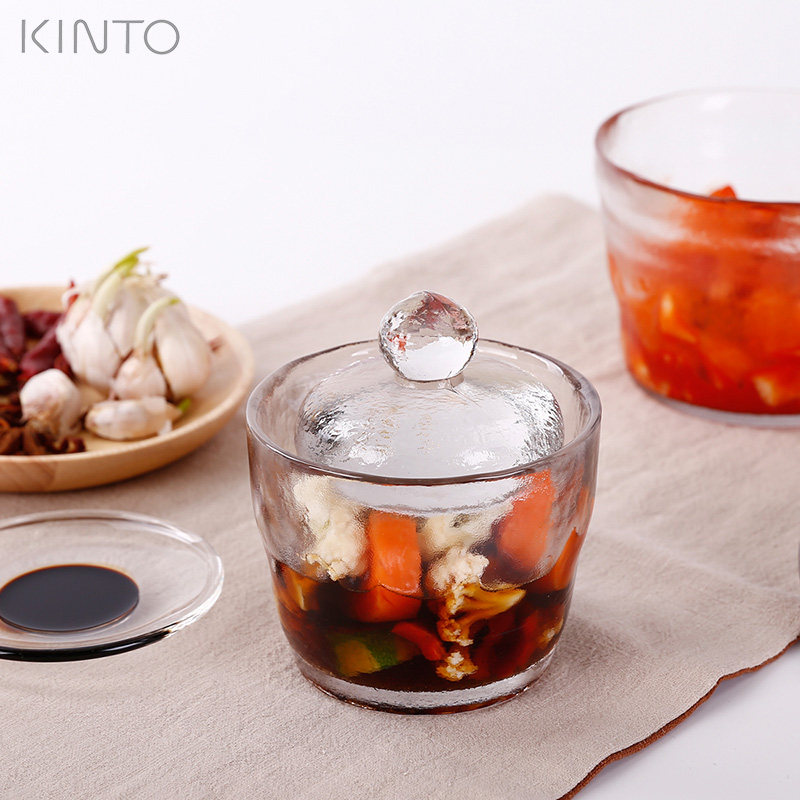 Kinto 泡菜坛子腌菜瓶腌菜罐玻璃浅渍物容器泡菜瓶玻璃罐