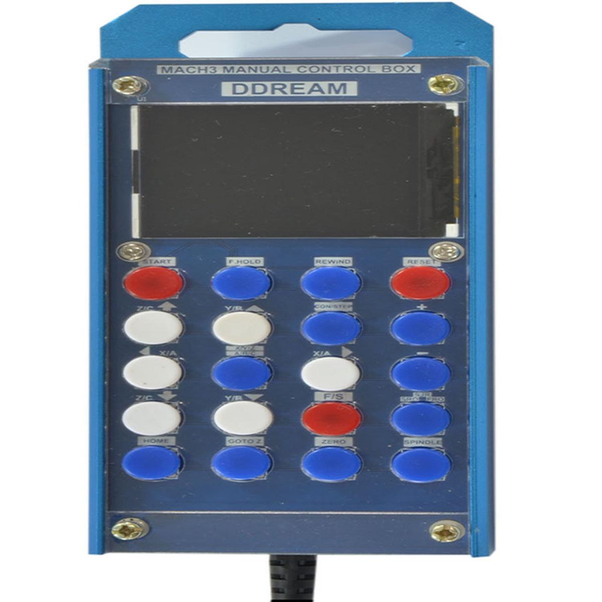 通用版mach3控制手轮带LCD显示屏人机界面