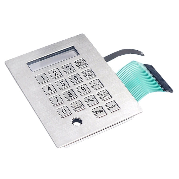 工业级304不锈钢防水键盘