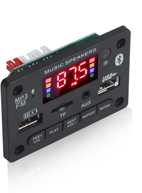 12V带功放2*40W蓝牙解码板彩屏带录音通话无损主板带蓝牙JX-818BT