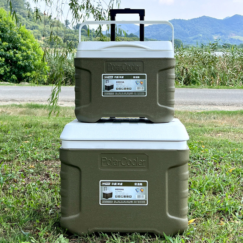 华盛户外露营保温保冷专用大容量带轮摆摊商用手提车载保温箱