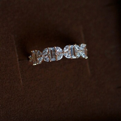 Les Papillons 蝶羽 静寂2.0同款风爆闪闪蝴蝶精致 轻奢百搭戒指