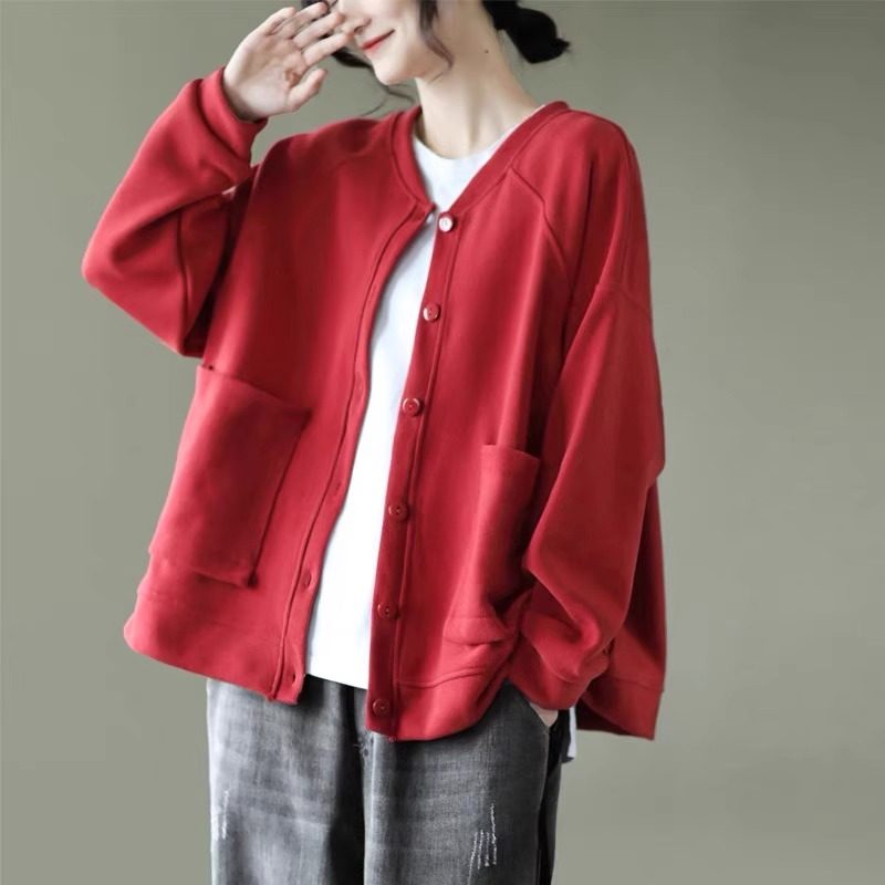 大尺码女士短版卫衣2025春秋新款爆款胖mm开 衫棒球服洋派减龄外