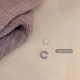 nice 紫紫耳骨夹不对称搭配无耳洞女高级感耳饰简约冷淡风耳环ins