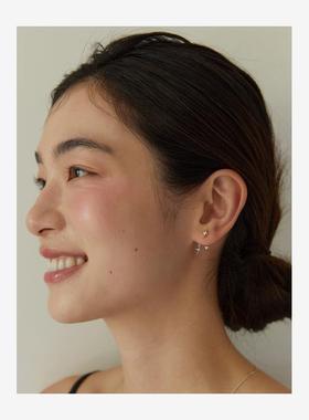 TORRID小众设计感s925纯银双层星芒耳钉女轻奢高级感耳环简约耳饰