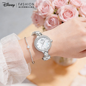 迪士尼美人鱼手表女款 轻奢小众高级感正品 女士石英表女生生日礼物