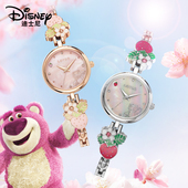 迪士尼草莓熊手表女士女款 轻奢小众高级感闺蜜女生生日礼物送女友