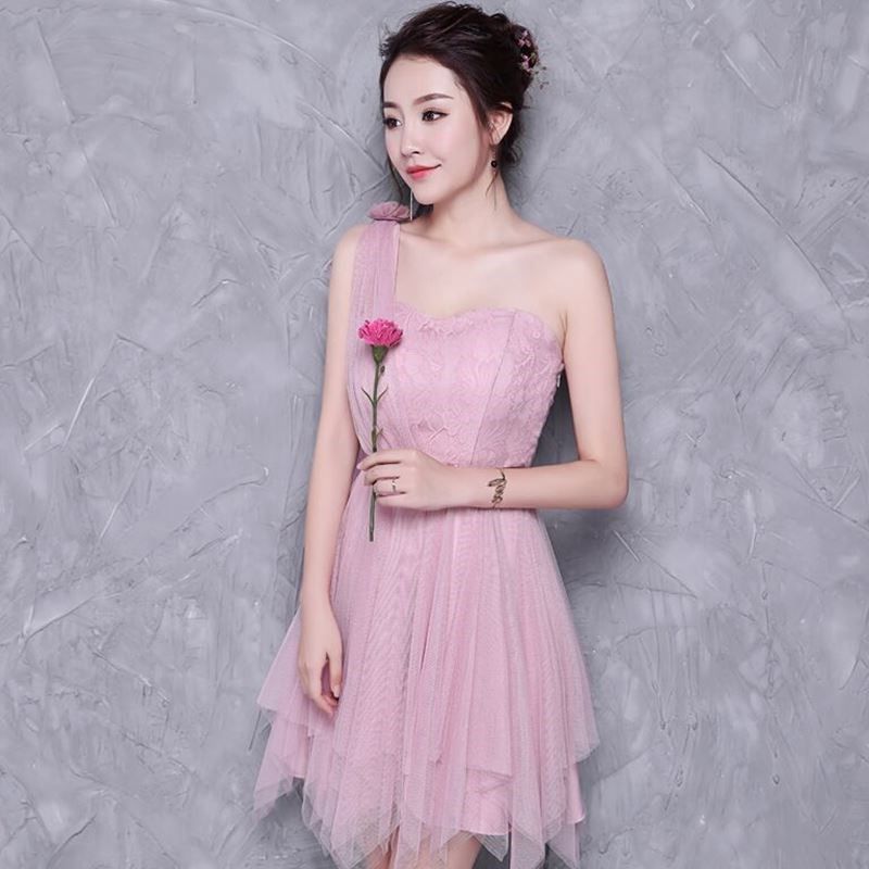 文艺蓬蓬新款韩国裙小礼服一字肩豆沙色灰色短款下摆不规休闲|ruв категории Женская одежда, Cвадебные платья, платье/вечернее платье - от Buy2taobao.com для оказания профессиональной услуги покупки агента Taobao