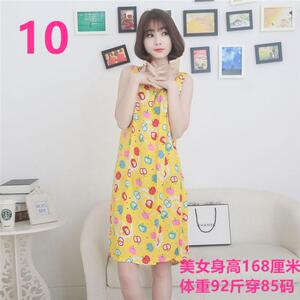 夏季女士绵绸吊带裙绵绸睡裙连衣裙人造棉绸空调服家居服孕妇裙