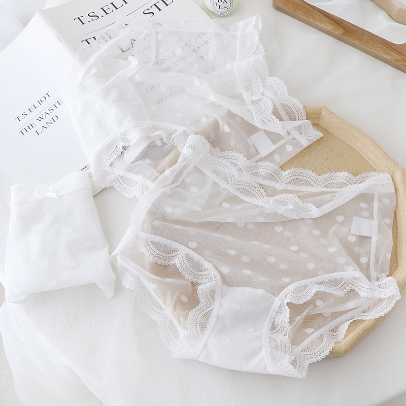 简约风柔软轻薄少女日系三角裤