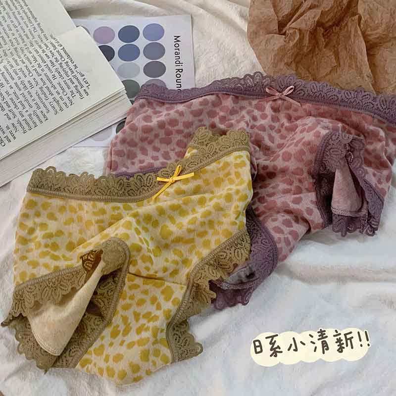 外贸内裤女原单日单出口日本中腰纯棉性感包臀舒适女士豹纹三角裤,女士内衣/男士内衣/家居服,女三角裤,淘宝优惠券,粉丝福利购,淘宝优惠卷